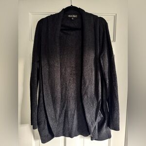 Barefoot Dreams Black Open Cardigan